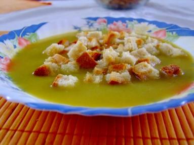 Zdjęcie - Kremowa zupa z fasolki szparagowej - Przepisy kulinarne ze zdjęciami