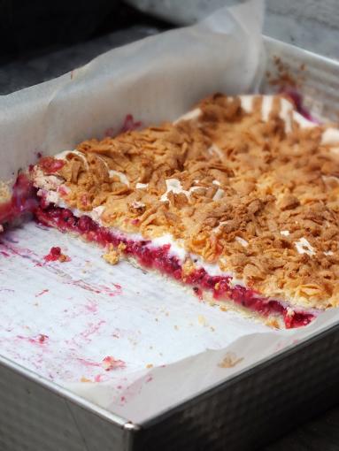 Zdjęcie - kruche ciasto z porzeczkami i bezą dla NieAlergika - Przepisy kulinarne ze zdjęciami