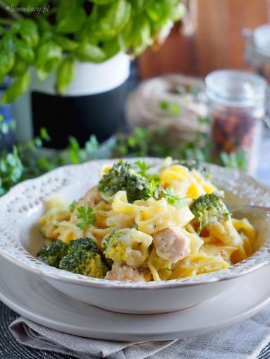 Zdjęcie - Lekki makaron z kurczakiem i brokułami / Light chicken and broccoli pasta - Przepisy kulinarne ze zdjęciami