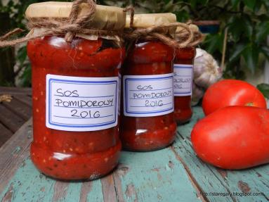 Zdjęcie - Sos pomidorowy na zimę - Przepisy kulinarne ze zdjęciami