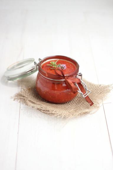 Zdjęcie - Przecier z pieczonych pomidorów - Przepisy kulinarne ze zdjęciami