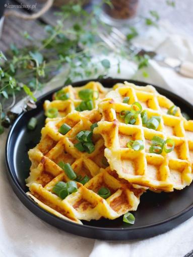 Zdjęcie - Gofry ziemniaczane / Potato waffles - Przepisy kulinarne ze zdjęciami
