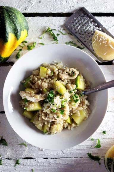 Zdjęcie - RISOTTO Z KURCZAKIEM I CUKINIĄ - Przepisy kulinarne ze zdjęciami