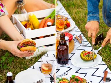 Zdjęcie - Piknik na pożegnanie lata: roślinne grillowanie na trawie - Przepisy kulinarne ze zdjęciami