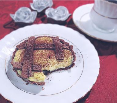 Zdjęcie - Tartaletki kakaowe z kremem śmietankowym - Przepisy kulinarne ze zdjęciami