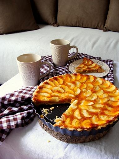 Zdjęcie - Francuska tarta jabłkowa - Przepisy kulinarne ze zdjęciami