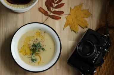 Zdjęcie - Krem z pieczonego kalafiora - Przepisy kulinarne ze zdjęciami