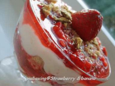 Zdjęcie - Strawberry-banana and oatmeal swirls  - Przepisy kulinarne ze zdjęciami