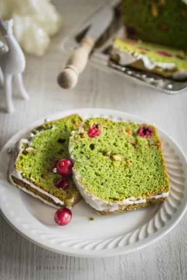Zdjęcie - Zielony keks z żurawiną i białą czekoladą - Przepisy kulinarne ze zdjęciami