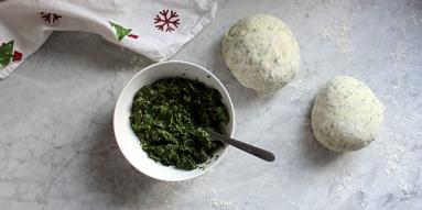 Zdjęcie - Szpinakowa choinka - Przepisy kulinarne ze zdjęciami