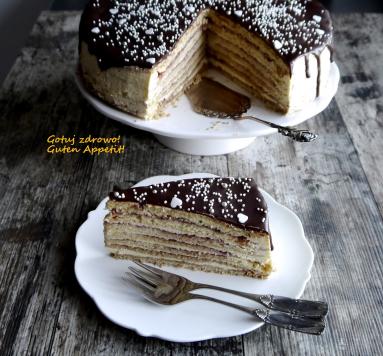 Zdjęcie - Prinzregenttorte - tort księcia regenta - słodki tort bez cukru - Przepisy kulinarne ze zdjęciami