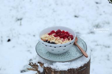 Zdjęcie - Zimowa jaglanka z owocami - Przepisy kulinarne ze zdjęciami