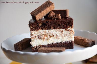 Zdjęcie - Ciasto czekoladowo - wafelkowa rozkosz - Przepisy kulinarne ze zdjęciami