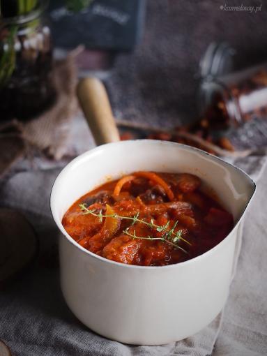 Zdjęcie - Gulasz z boczniaków / Oyster mushroom stew - Przepisy kulinarne ze zdjęciami