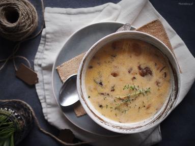 Zdjęcie - Zupa grzybowa z brie / Mushroom and brie soup - Przepisy kulinarne ze zdjęciami
