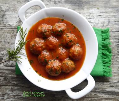 Zdjęcie - Klopsiki z indyka w sosie pomidorowym - fit - Przepisy kulinarne ze zdjęciami