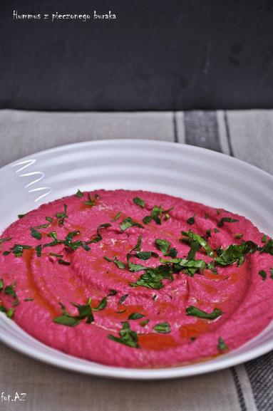 Zdjęcie - "Hummus" z pieczonego buraka - Przepisy kulinarne ze zdjęciami