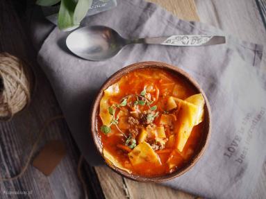 Zdjęcie - Zupa gołąbkowa / Cabbage roll soup - Przepisy kulinarne ze zdjęciami