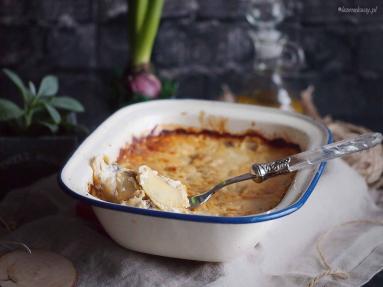 Zdjęcie - Ziemniaki zapiekane z grzybami i serem / Potato, cheese and mushroom gratin - Przepisy kulinarne ze zdjęciami