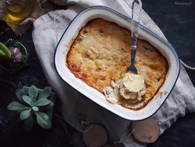 Zdjęcie - Ziemniaki zapiekane z grzybami i serem / Potato, cheese and mushroom gratin - Przepisy kulinarne ze zdjęciami