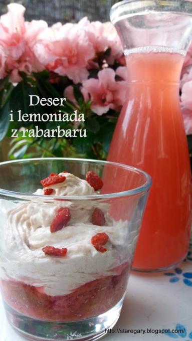 Zdjęcie - Deser i lemoniada z rabarbaru - Przepisy kulinarne ze zdjęciami