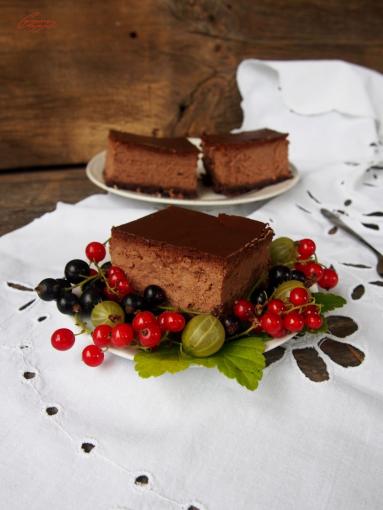 Zdjęcie - Sernik czekoladowy - Przepisy kulinarne ze zdjęciami