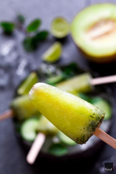 Zdjęcie - Lizaki lodowe z ogórka i melona - Przepisy kulinarne ze zdjęciami