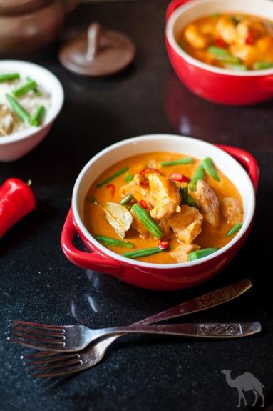 Zdjęcie - Tajskie czerwone curry / Red thai chicken curry - Przepisy kulinarne ze zdjęciami