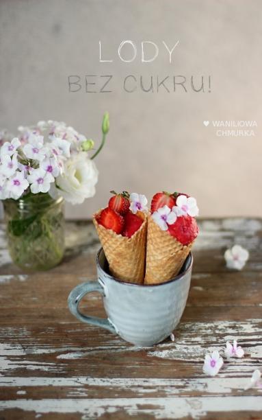 Zdjęcie - Błyskawiczne lody truskawkowe bez cukru - Przepisy kulinarne ze zdjęciami