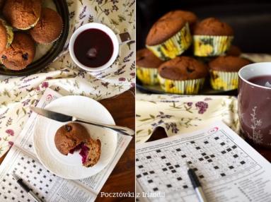 Zdjęcie - Gryczane muffiny z jeżynami | U stóp Benbulbena - Przepisy kulinarne ze zdjęciami