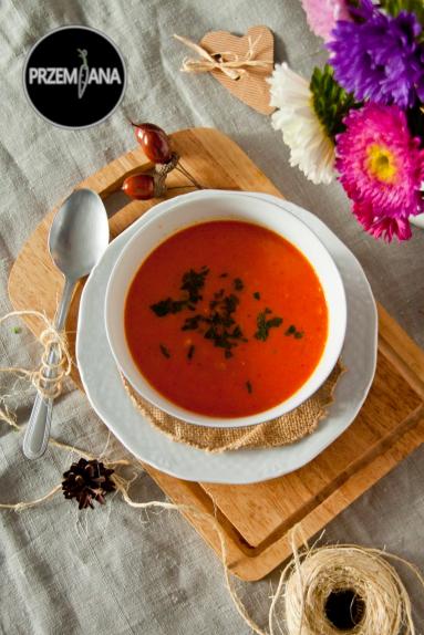 Zdjęcie - Zupa z soczewicy i pieczonej papryki - Przepisy kulinarne ze zdjęciami