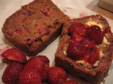Zdjęcie - Strawberry Bread czyli chlebek z  truskawkami  - Przepisy kulinarne ze zdjęciami