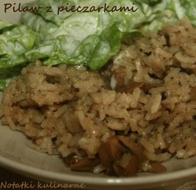 Zdjęcie - Pilaw z pieczarkami - Przepisy kulinarne ze zdjęciami