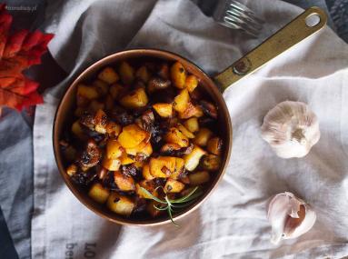 Zdjęcie - Ziemniaki smażone z grzybami / Potato mushroom hash - Przepisy kulinarne ze zdjęciami