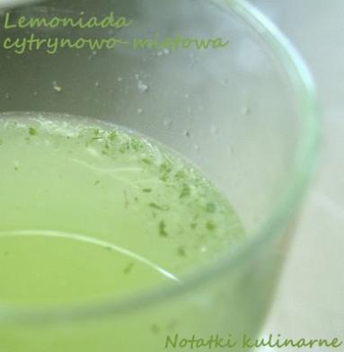 Zdjęcie - Lemoniada miętowo-cytrynowa - Przepisy kulinarne ze zdjęciami