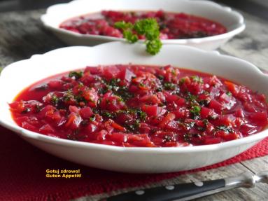 Zdjęcie - Barszcz ukrański na zakwasie - Przepisy kulinarne ze zdjęciami