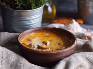 Zdjęcie - Węgierska zupa z mięsem i grzybami / Hungarian mushroom and meat soup - Przepisy kulinarne ze zdjęciami