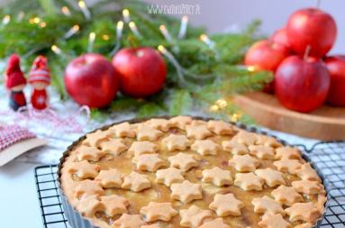 Zdjęcie - Zimowa tarta z jabłkami - Przepisy kulinarne ze zdjęciami