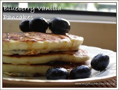 Zdjęcie - Blueberry Vanilla Pancakes czyli pancakes z borówką amerykańską   - Przepisy kulinarne ze zdjęciami