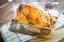 Zdjęcie - Kurczak pieczony w całości – faszerowany kaszą – najlepszy - Przepisy kulinarne ze zdjęciami