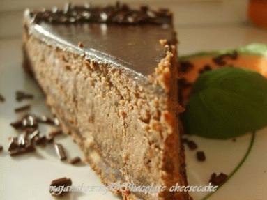 Zdjęcie - Sernik czekoladowy (chocolate cheesecake)  - Przepisy kulinarne ze zdjęciami
