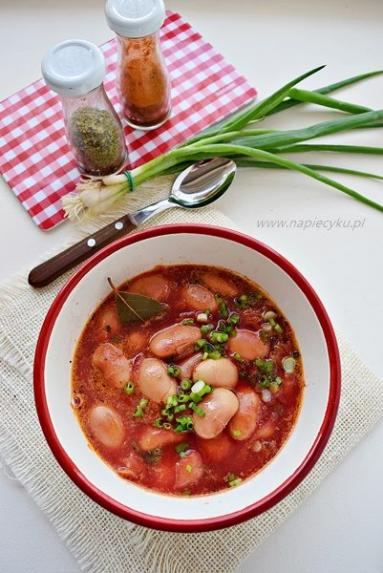 Zdjęcie - Zupa z warzywami i fasolą - Przepisy kulinarne ze zdjęciami