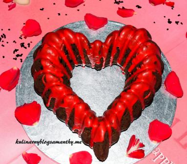 Zdjęcie - Czekoladowe serce dla Walentynki - Przepisy kulinarne ze zdjęciami
