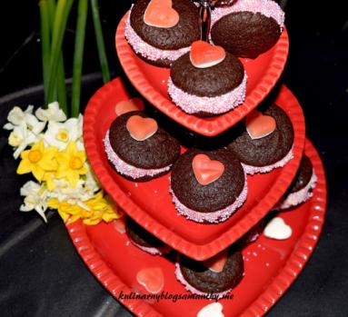 Zdjęcie - Ciastka czekoladowe na Walentynki - Przepisy kulinarne ze zdjęciami