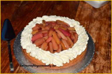 Zdjęcie - Ciasto deserowe z rabarbarem - Przepisy kulinarne ze zdjęciami