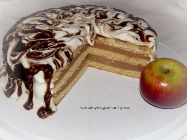 Zdjęcie - Ciasto z musem jabłkowym - Przepisy kulinarne ze zdjęciami