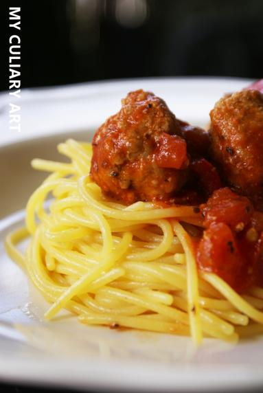 Zdjęcie - Spaghetti z pulpecikami (LOW FODMAP, gluten free, lactose free) - Przepisy kulinarne ze zdjęciami