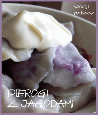 Zdjęcie - Pierogi z jagodami - Przepisy kulinarne ze zdjęciami