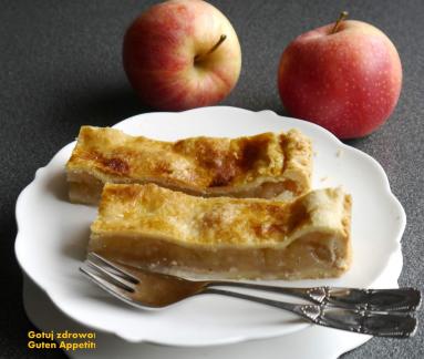 Zdjęcie - Amerykańska szarlotka - Apple pie - Przepisy kulinarne ze zdjęciami