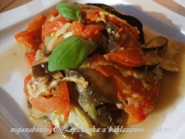 Zdjęcie - Zapiekanka z bakłażanów,cukinii i pomidorów  - Przepisy kulinarne ze zdjęciami